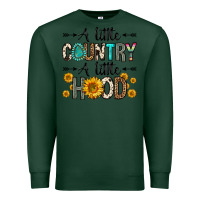 Sports Green a little country a little hood Premium Sweatshirt - Zillion Design Studio