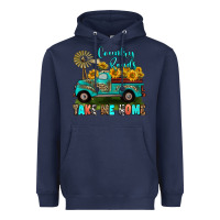 Navy country roads take me home Heavyweight Hoodie - RanaPortraitStore