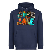 Navy camp life Heavyweight Hoodie - RanaPortraitStore