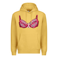 Antique Gold Fight cancer breast cancer bra Premium Hoodie - Artiststas