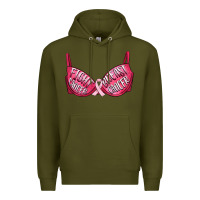 Army Green Fight cancer breast cancer bra Premium Hoodie - Artiststas