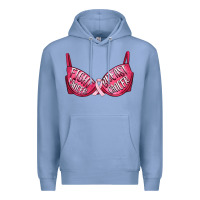 Colony Blue Fight cancer breast cancer bra Premium Hoodie - Artiststas