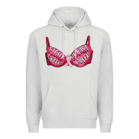 Dove Grey Fight cancer breast cancer bra Premium Hoodie - Artiststas