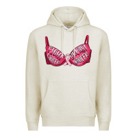 Oatmeal Heather Fight cancer breast cancer bra Premium Hoodie - Artiststas