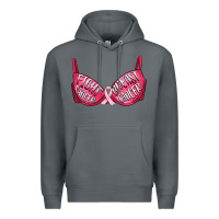 Rock Fight cancer breast cancer bra Premium Hoodie - Artiststas