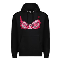 Black Fight cancer breast cancer bra Premium Hoodie - Artiststas