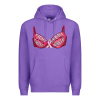 Purple Fight cancer breast cancer bra Premium Hoodie - Artiststas