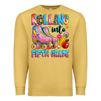 Antique Gold rolling into fifth grade Premium Sweatshirt - texasbilliewilder