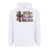 White god  bless america with cross Heavyweight Hoodie - RanaPortraitStore