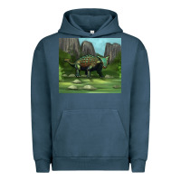 Pigment Midnight Navy ankylosaurus tumbler Urban Hoodie - Artiststas