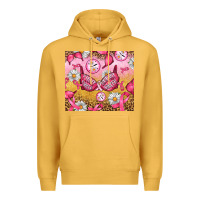 Mustard Hour Breast Cancer Bra Premium Hoodie - Artiststas