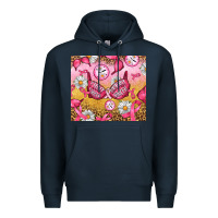 Navy Hour Breast Cancer Bra Premium Hoodie - Artiststas