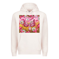 Pale Pink Hour Breast Cancer Bra Premium Hoodie - Artiststas
