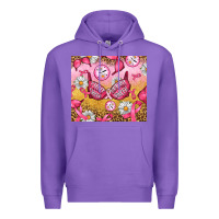 Purple Hour Breast Cancer Bra Premium Hoodie - Artiststas