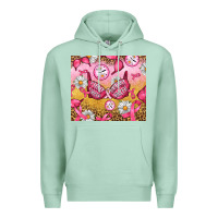 Seafoam Hour Breast Cancer Bra Premium Hoodie - Artiststas