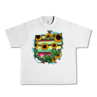 Lunar Rock Ohio Map Sunflower Cactus Serape Urban Heavy Tee - RanaPortraitStore