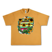 Peanut Butter Ohio Map Sunflower Cactus Serape Urban Heavy Tee - RanaPortraitStore