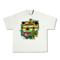 Pistachio Ohio Map Sunflower Cactus Serape Urban Heavy Tee - RanaPortraitStore