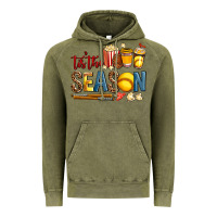 Vintage Olive tis the season softball Vintage Hoodie - AdoDesignShop