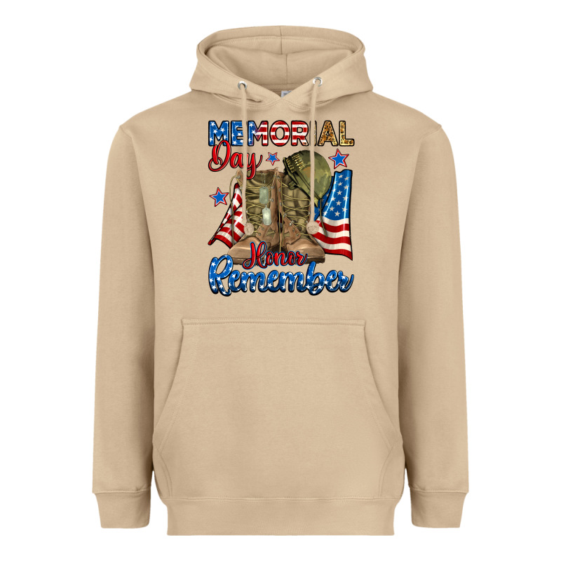 Memorial Day Honor Remember Heavyweight Hoodie by RanaPortraitStore | Teevron