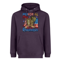 Plum memorial day honor remember Heavyweight Hoodie - RanaPortraitStore
