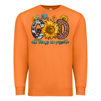 Carrot with god all things are possible sunflower Premium Sweatshirt - Zillion Design Studio