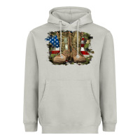 Moon Dust american flag with army boots Heavyweight Hoodie - RanaPortraitStore