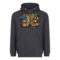 Smoke american flag with army boots Heavyweight Hoodie - RanaPortraitStore