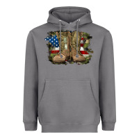 Storm american flag with army boots Heavyweight Hoodie - RanaPortraitStore