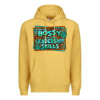 Antique Gold i am not bossy i just have leadership skills Premium Hoodie - AdoDesignShop
