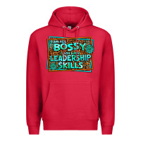 Cardinal i am not bossy i just have leadership skills Premium Hoodie - AdoDesignShop