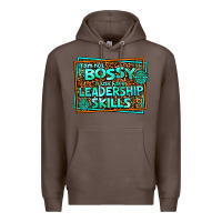 Coffee i am not bossy i just have leadership skills Premium Hoodie - AdoDesignShop