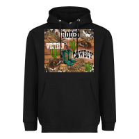 Black western rodeo Heavyweight Hoodie - RanaPortraitStore
