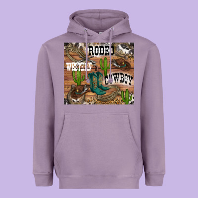Heavyweight Hoodie western rodeo