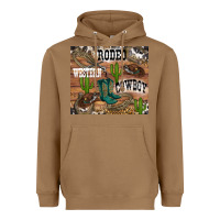 Toasted Coconut western rodeo Heavyweight Hoodie - RanaPortraitStore