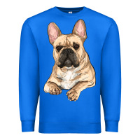True Royal french bulldog sitting Premium Sweatshirt - RanaPortraitStore