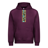 Mauve Wine dinosaur ankylosaurus pen wrap Urban Hoodie - Artiststas