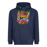 Navy stay salty Heavyweight Hoodie - RanaPortraitStore