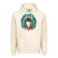 Sandshell bull skull indian headdress Premium Hoodie - JahusDesignShop