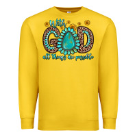 Lemon with god all things are possible gemstone Premium Sweatshirt - Zillion Design Studio