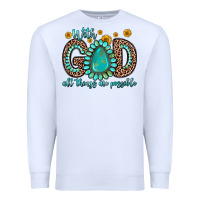 White with god all things are possible gemstone Premium Sweatshirt - Zillion Design Studio