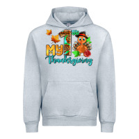 Heather Grey my first thanksgiving with turkey Urban Hoodie - AdoDesignShop
