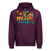 Mauve Wine my first thanksgiving with turkey Urban Hoodie - AdoDesignShop