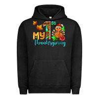 Pigment Black my first thanksgiving with turkey Urban Hoodie - AdoDesignShop