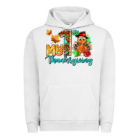 Pigment Lunar Rock my first thanksgiving with turkey Urban Hoodie - AdoDesignShop