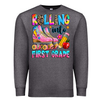 Charcoal Heather rolling into first grade Premium Sweatshirt - texasbilliewilder