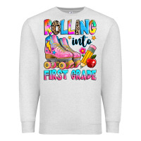 Rolling Into First Grade Premium Sweatshirt | Teevron