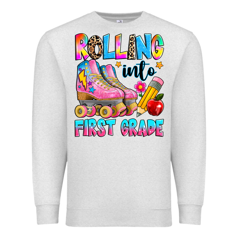 Rolling Into First Grade Premium Sweatshirt by texasbilliewilder | Teevron