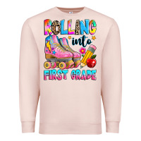 Pale Pink rolling into first grade Premium Sweatshirt - texasbilliewilder