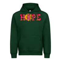 Forest Green hope sunflower and ribbon Urban Hoodie - AdoDesignShop
